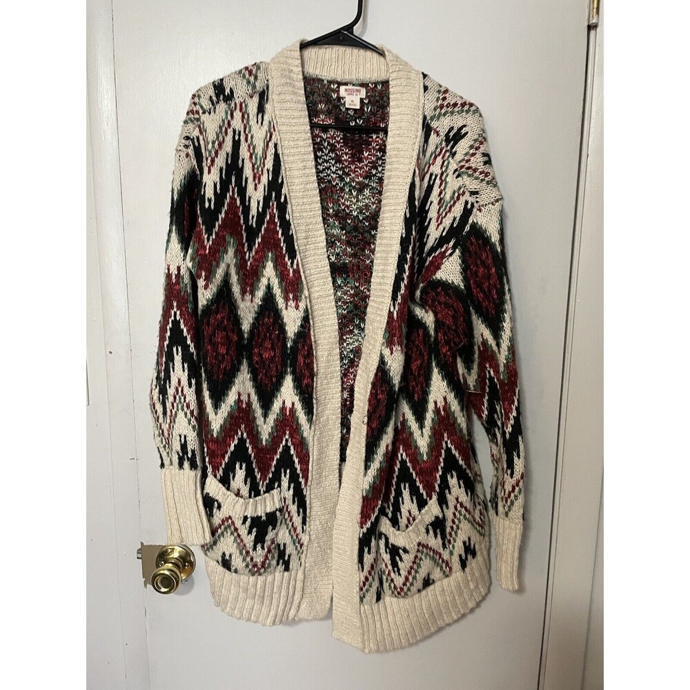 Mossimo Supply Co Chunky XL Cardigan Sweater - Cool Western Pattern